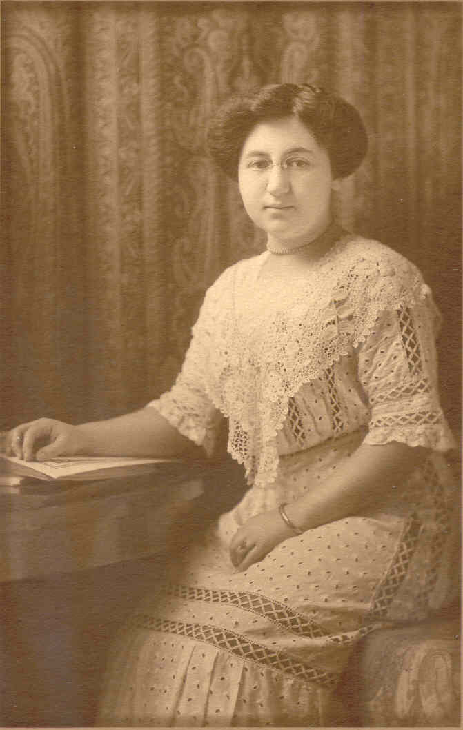 Grandma Hilda at study.