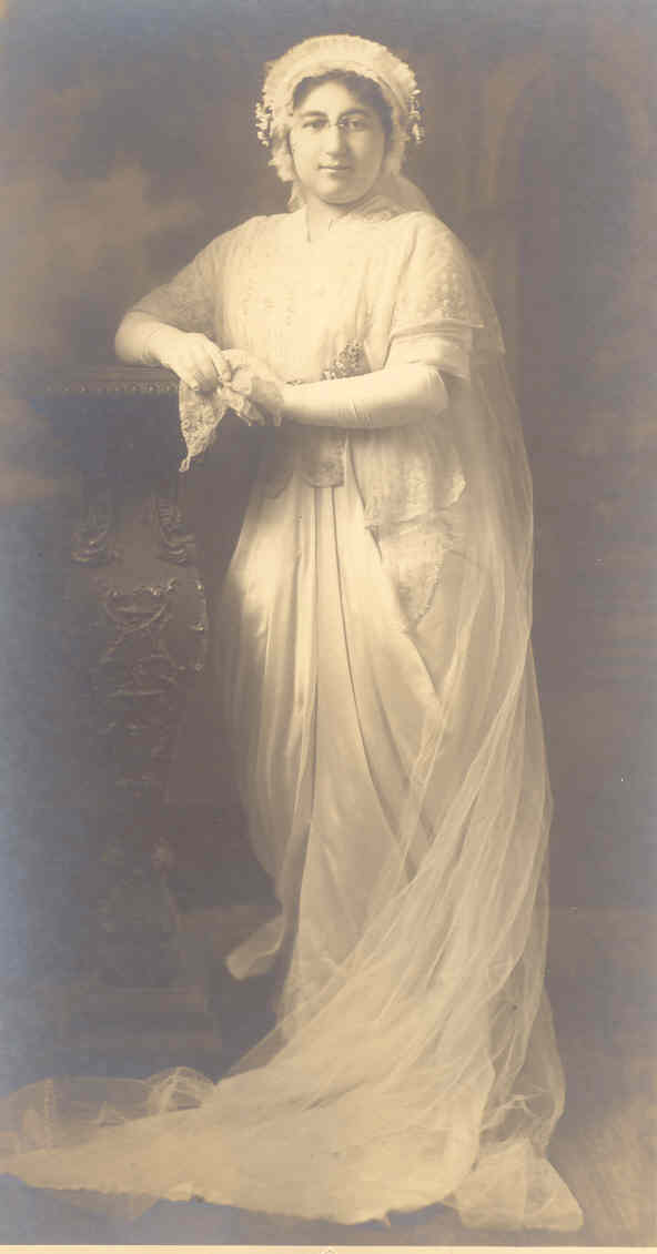 Grandma Hilda in her wedding gown.