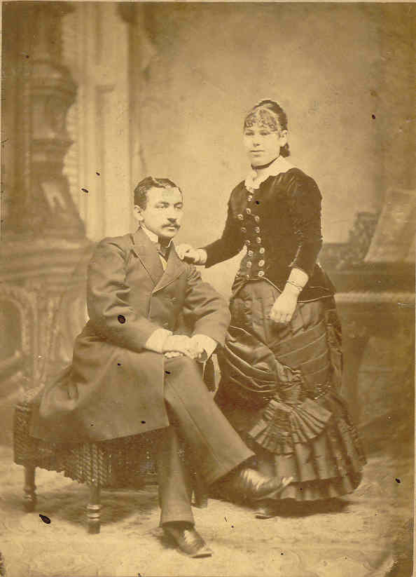 Amazing photo of fairly young Joe and Jennie Lichtenstein, around 1880 maybe??